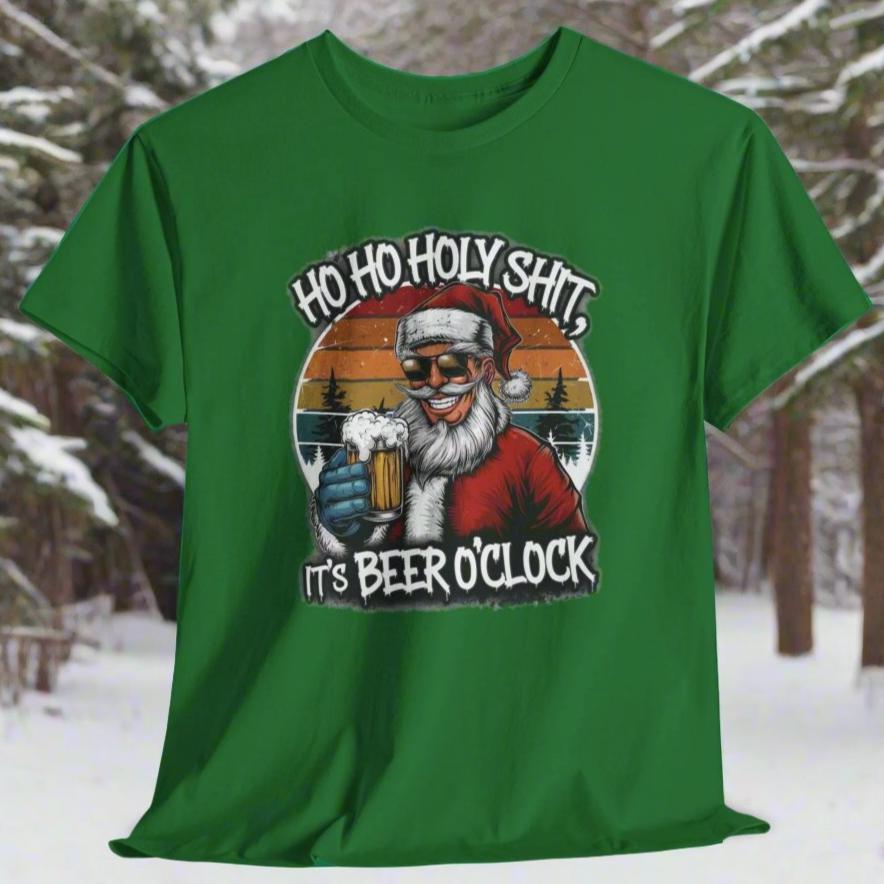Ho Ho Holy Shit, It's Beer O'clock - Tshirt