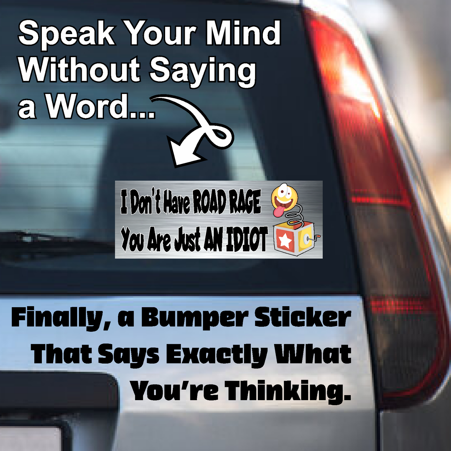 I Don't Have Road Rage, You Are Just An Idiot