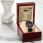 To My Son - this OLD LION will always have your back. - Love Dad - Men's Openwork Watch