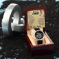 To My Son - this OLD LION will always have your back. - Love Dad - Men's Openwork Watch