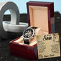To My Son - this OLD LION will always have your back. - Love Dad - Men's Openwork Watch