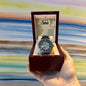 To My Son - this OLD LION will always have your back. - Love Dad - Men's Openwork Watch