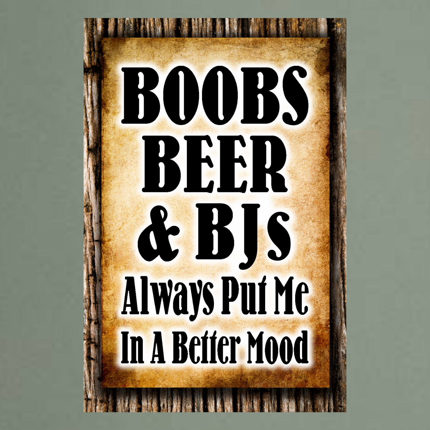 Boobs, Beer & BJs. Better Mood FBO