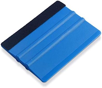 Squeegee for Vinyl Wrap - (5) Pack Blue Felt Covered