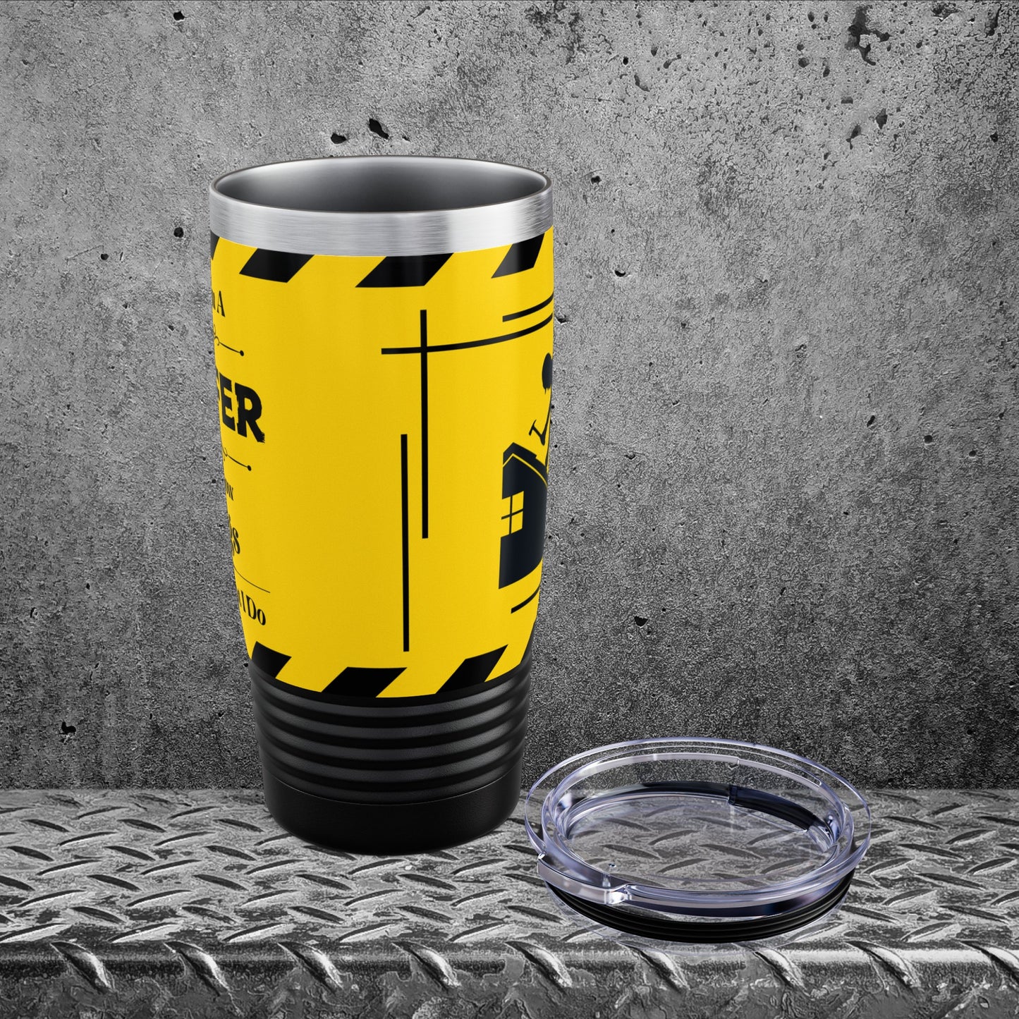 Relax, I'm A ROOFER,  And I Know Things - Ringneck Tumbler, 20oz