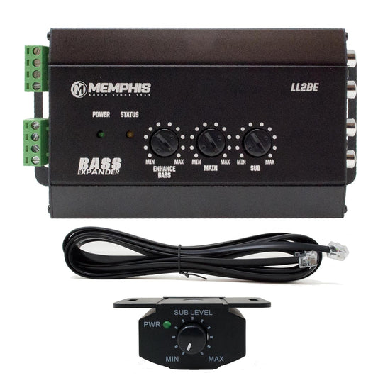 Memphis Audio LL2BE 2-Channel Line Output Converter with Digital Bass Restoration