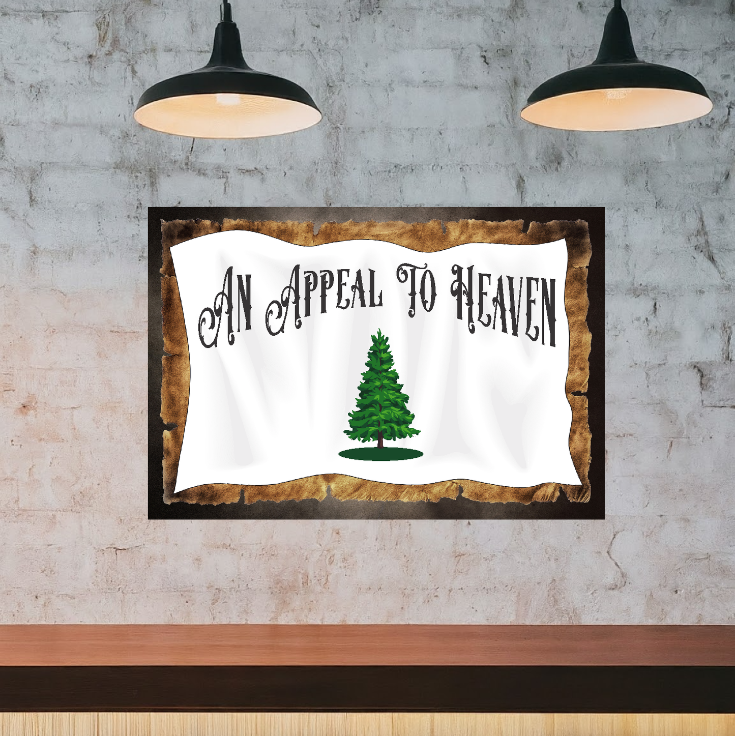 An Appeal To Heaven (Horizontal) - 12" x 18" Vintage Metal Sign