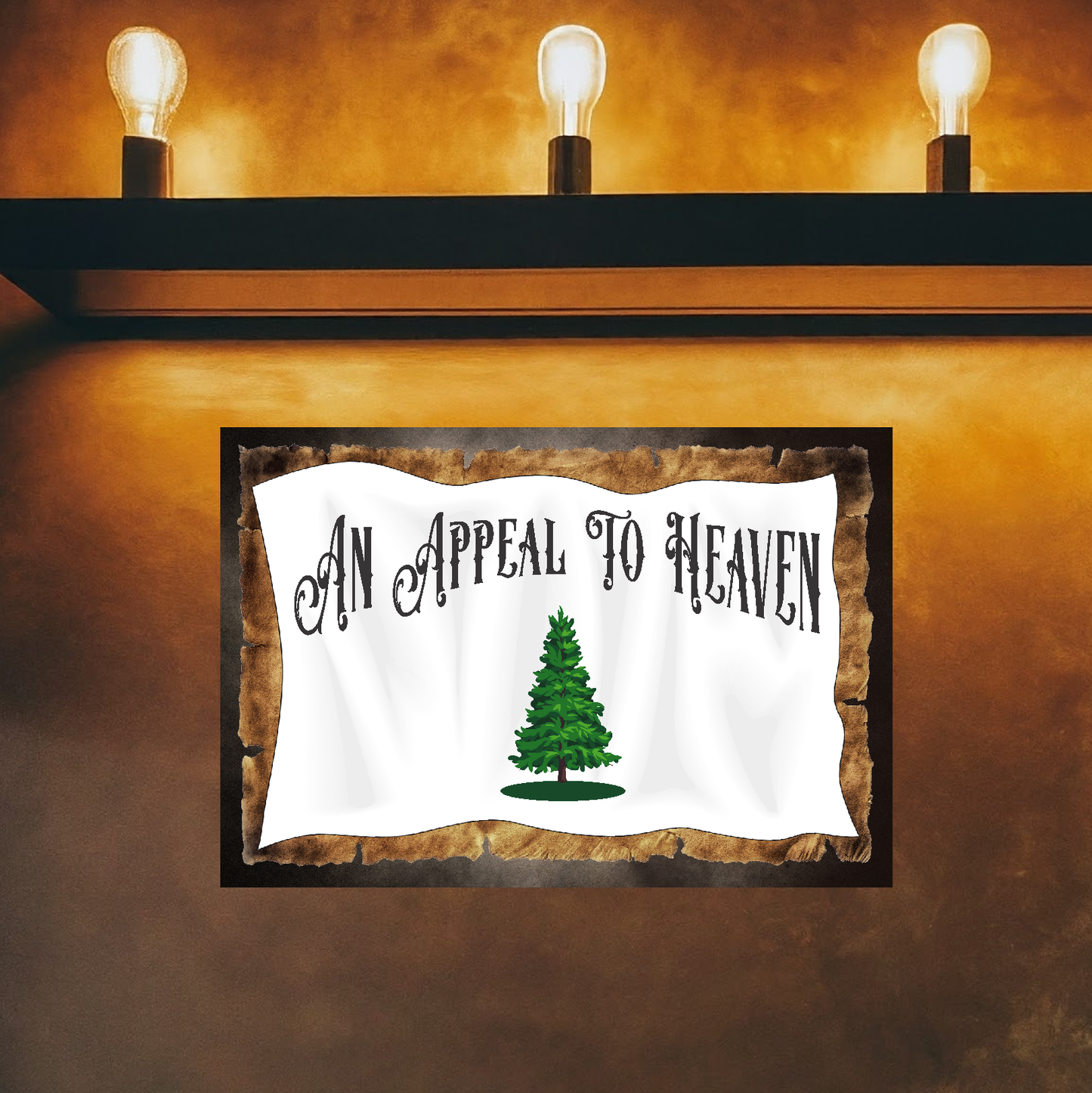 An Appeal To Heaven (Horizontal) - 12" x 18" Vintage Metal Sign