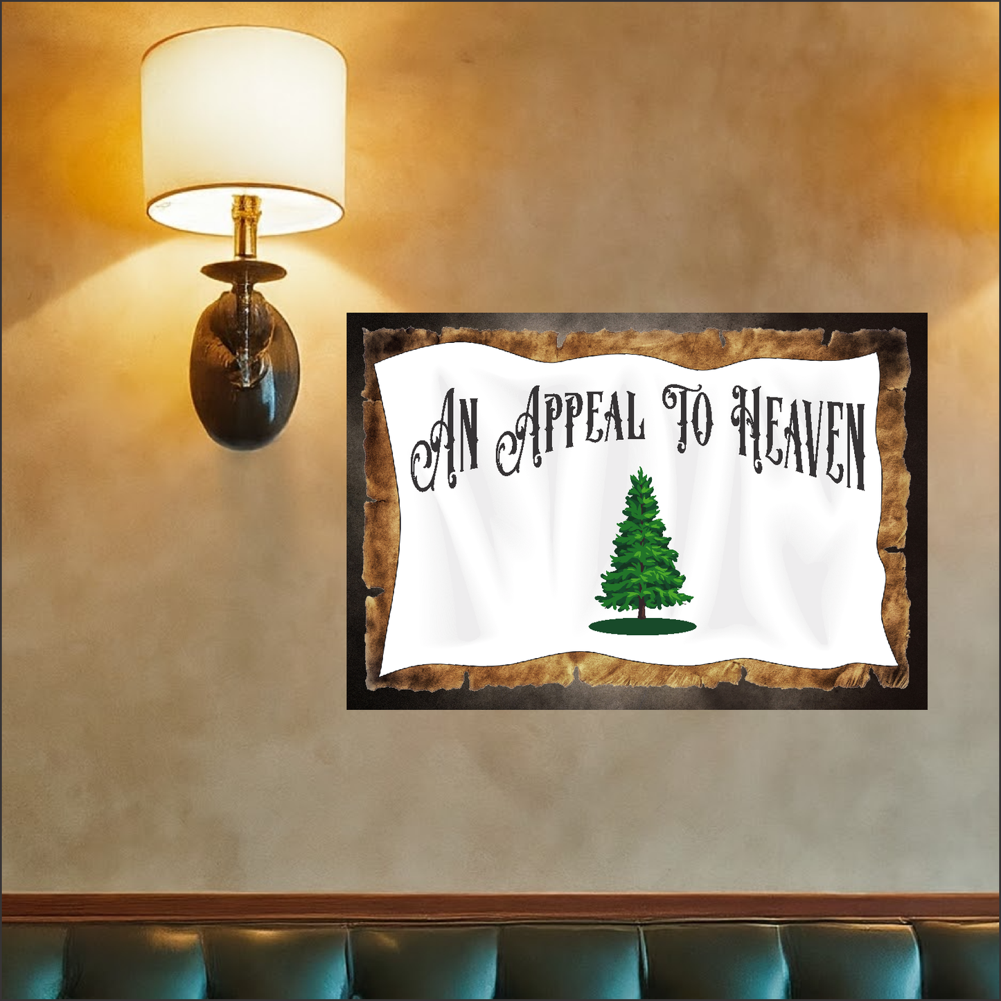 An Appeal To Heaven (Horizontal) - 12" x 18" Vintage Metal Sign