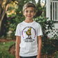 Youth Sized White T-shirt ~ Don't Blame Me, I Voted For The Pizza Party. Funny Political Parody kids shirt
